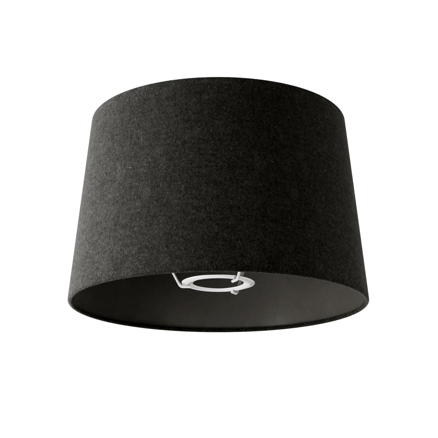 Paralume Athena con attacco E27 per lampada da tavolo - Made in Italy - Lana grigio scura