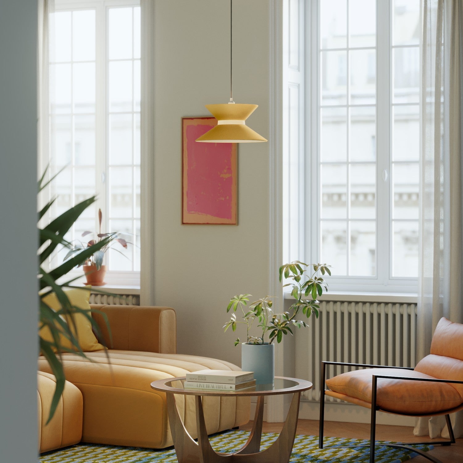 Paralume in tessuto Clessidra Arenal oro - Made in Italy Arenal sabbia