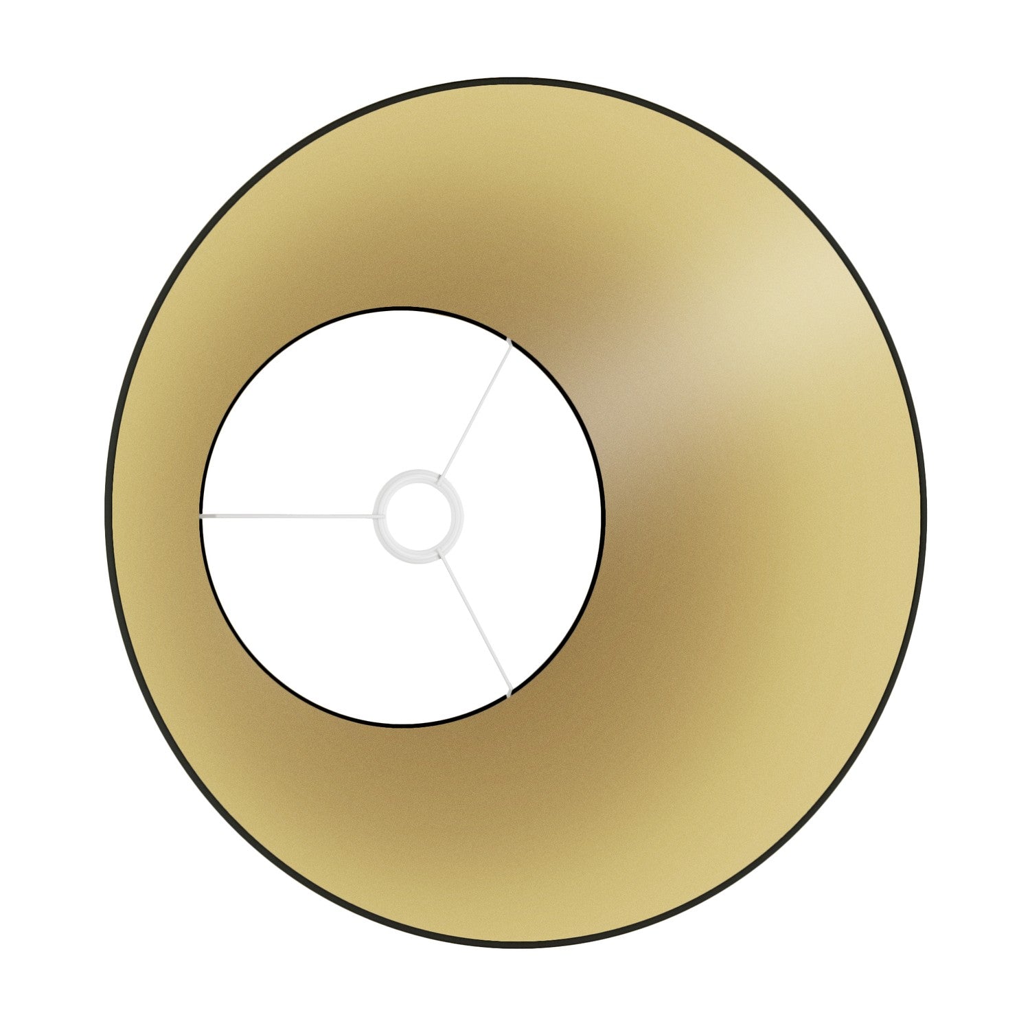 Paralume Impero L per sospensione con attacco E27 - Made in Italy - Nero/Oro