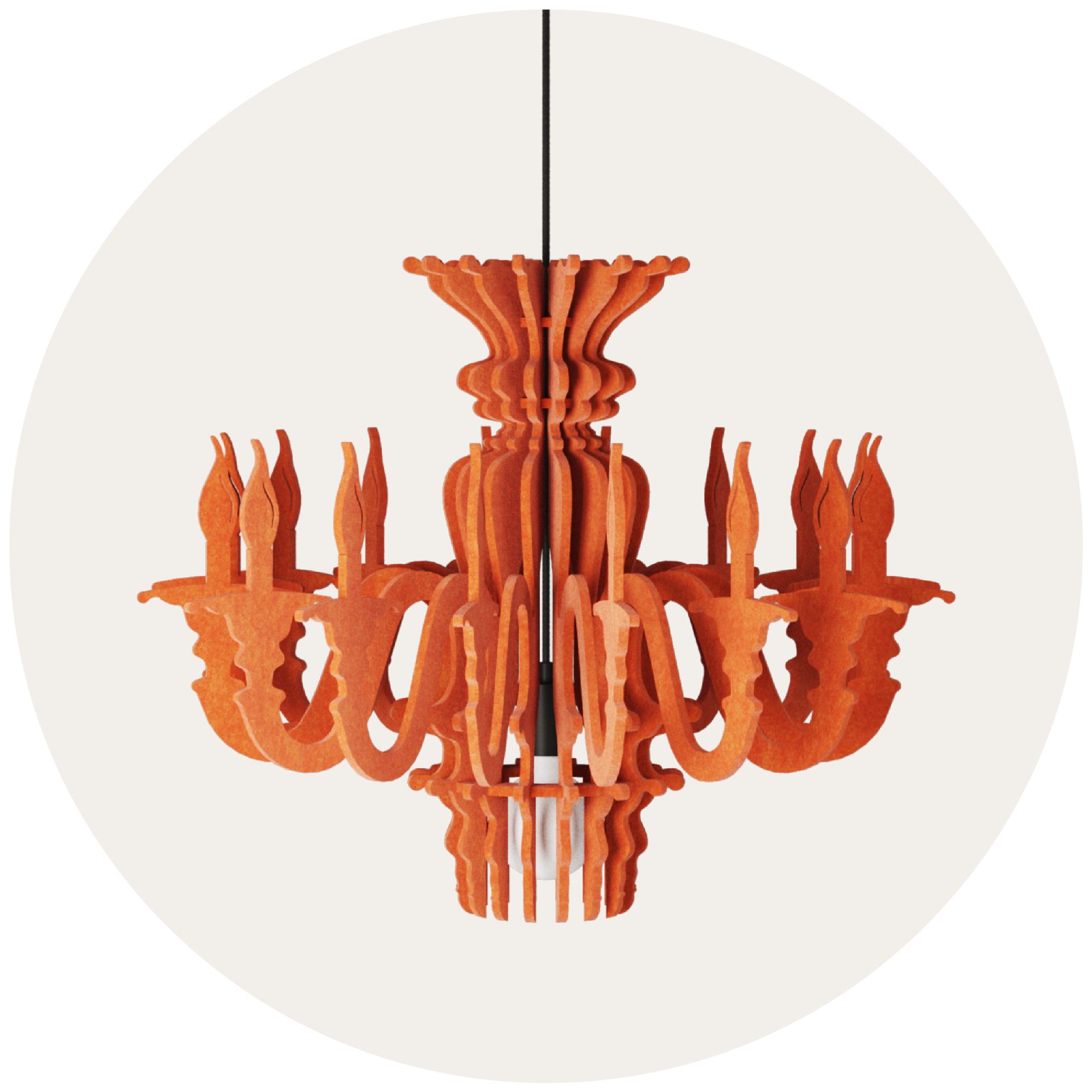 Geluidsabsorberende lampenkappen