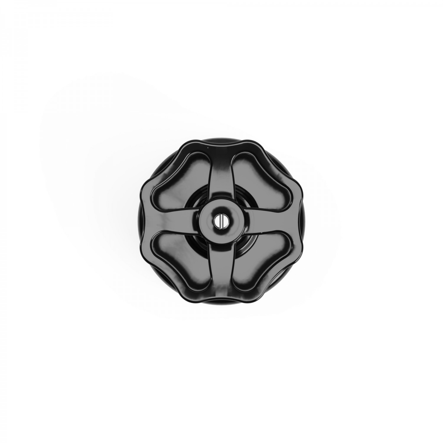 Schakelaar/omvormer in zwart porselein met knop