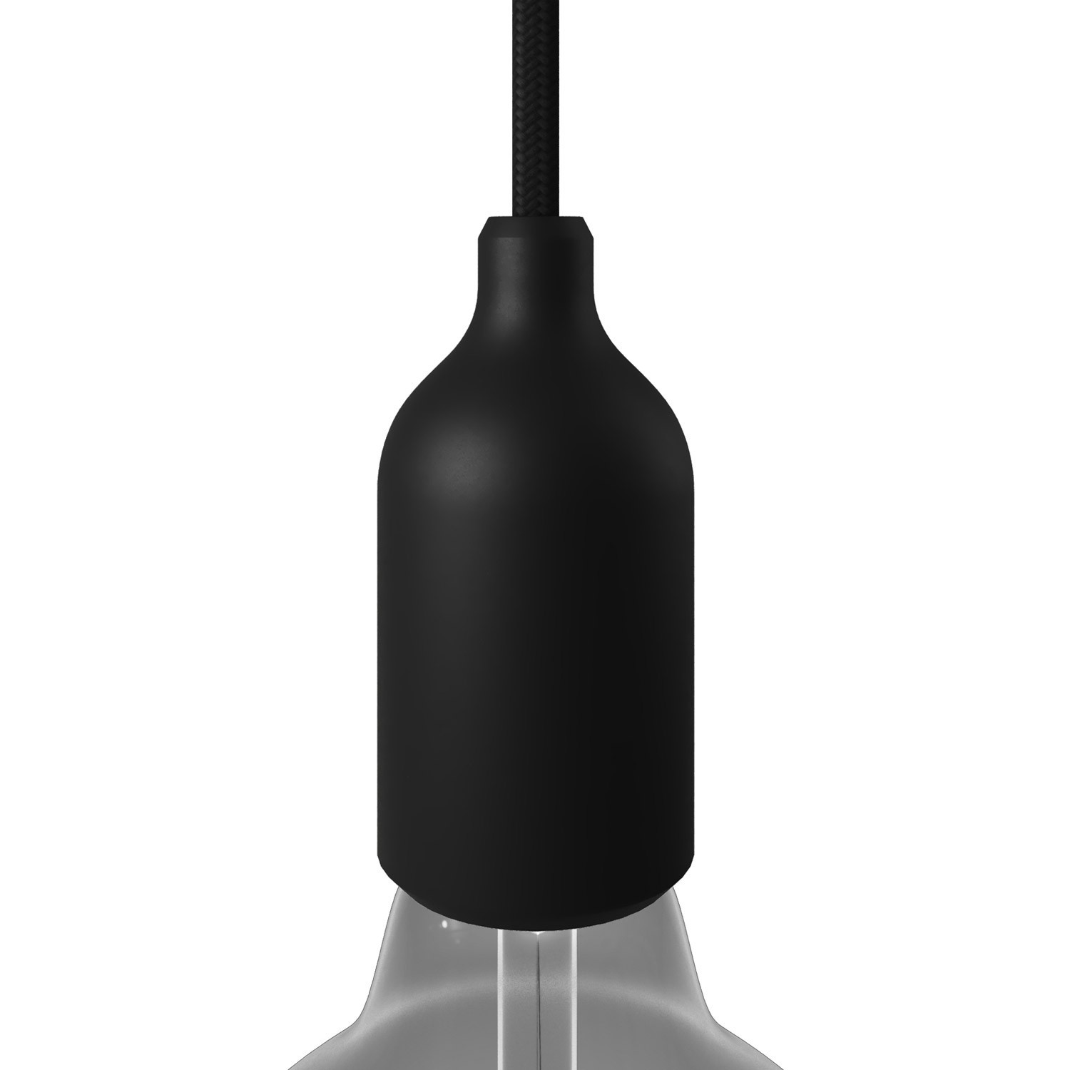 Silicone E27 lamphouder kit met verborgen kabelklem