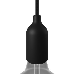 Silicone E27 lamphouder kit met verborgen kabelklem