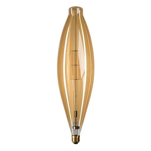 XXL LED goudkleurige lichtbron - bollend buisvormig BT120 - 11W E27 dimbaar 2000K