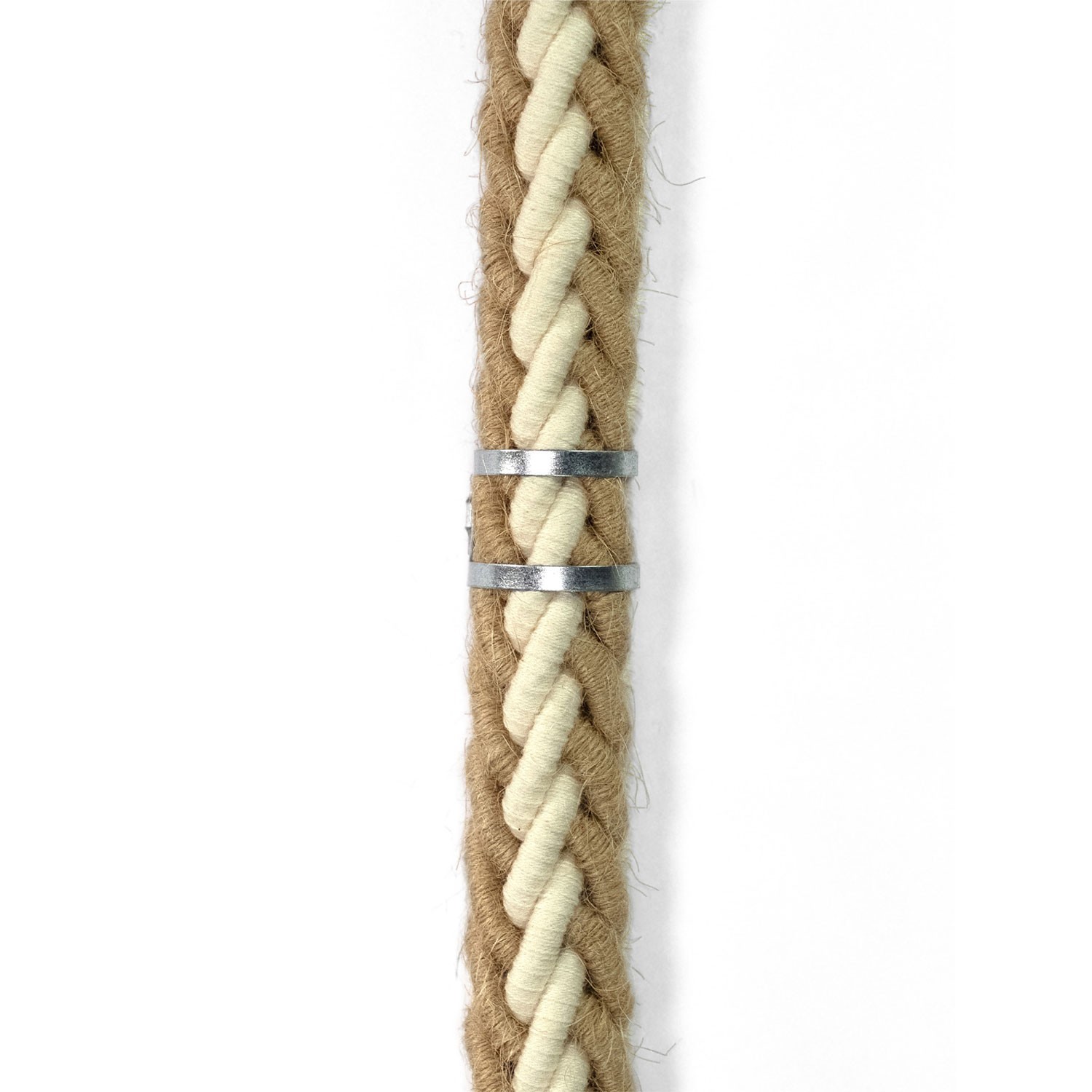 Metalen kabelbinderclip voor touwen met een diameter van 24 mm