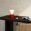 Rode tafellamp - Cubetto