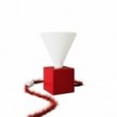 Rode tafellamp - Cubetto