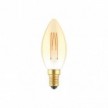 LED Gouden LED Carbon filament lamp C51 kaarsje C35 3,5W E14 Dimbaar 2700K