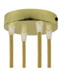 Strak design 4-gaats 120 mm. cilindrische metalen plafondkap