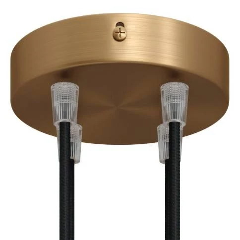 Strak design 4-gaats 120 mm. cilindrische metalen plafondkap