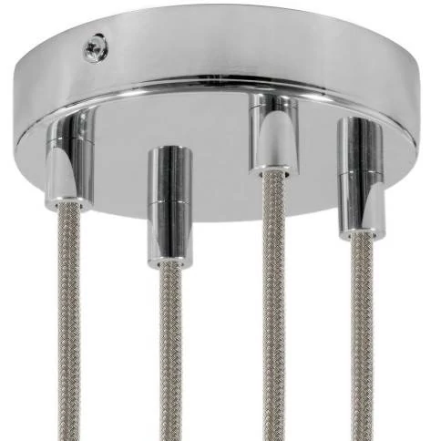 Strak design 4-gaats 120 mm. cilindrische metalen plafondkap