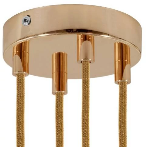 Strak design 4-gaats 120 mm. cilindrische metalen plafondkap