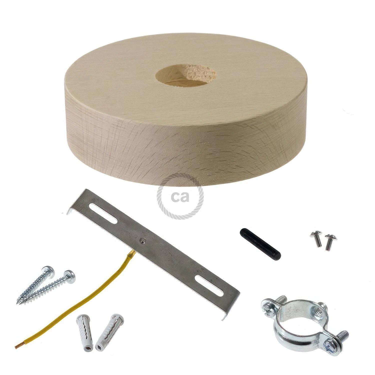 Houten plafondkap kit voor 3XL snoer