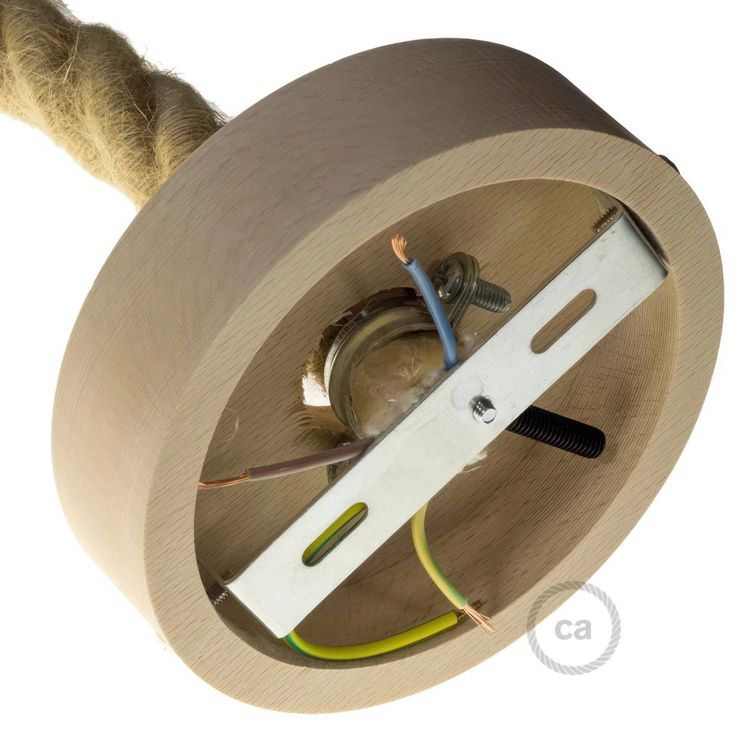 Houten plafondkap kit voor 3XL snoer