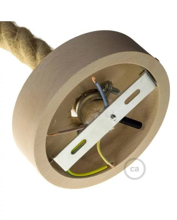 Houten plafondkap kit voor 3XL snoer