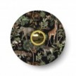 Ellepì mini platte lampenkap met jungle dieren 'Wildlife Whispers', 24 cm diameter - Made in Italy