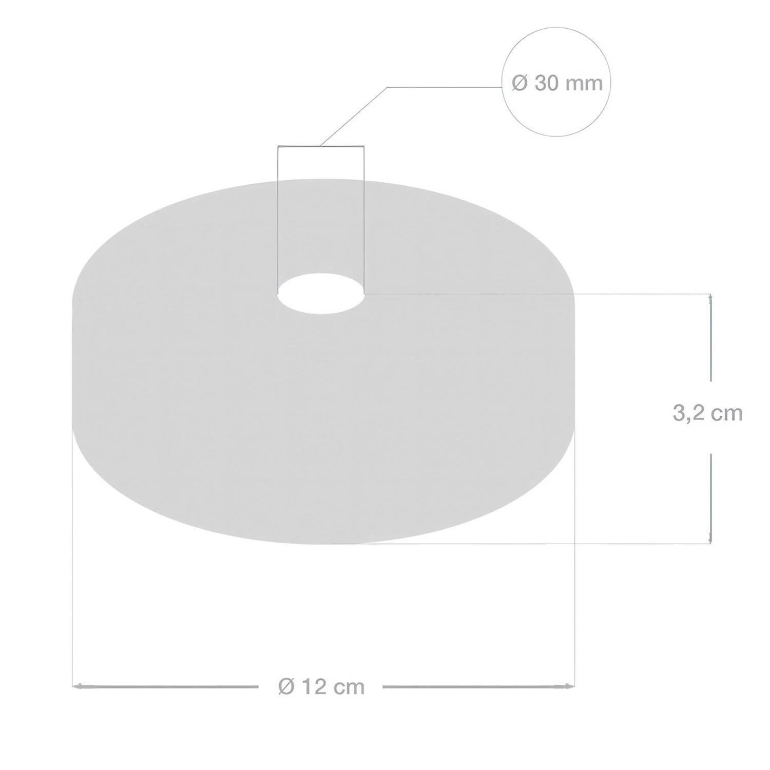 Houten plafondkap kit voor 3XL snoer