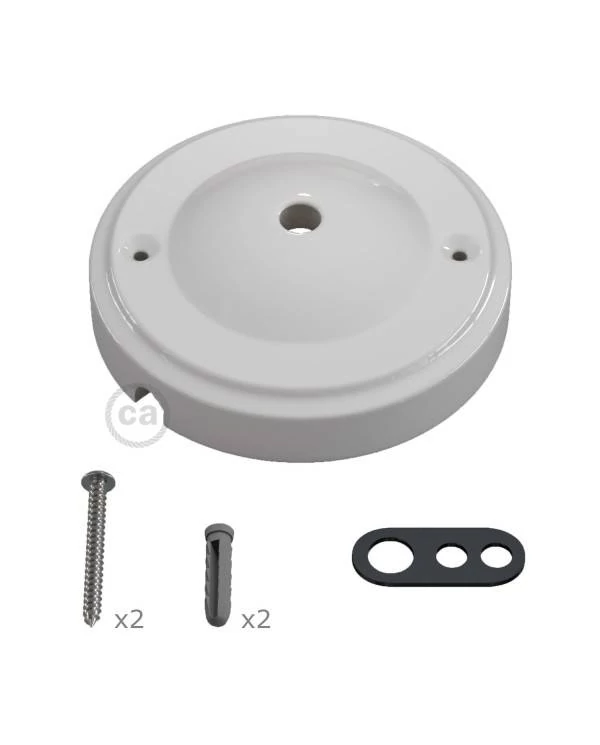 Porseleinen "Minimal" plafondkap kit