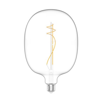 LED lamp in helder glas H01 Ellipse 170 10W E27 Dimbaar 2700K