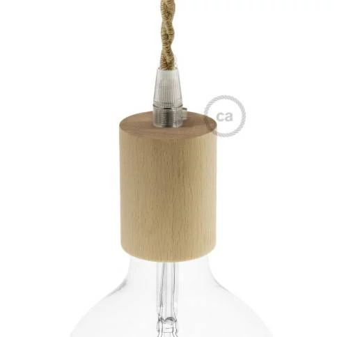 Houten E27 fittinghouder kit