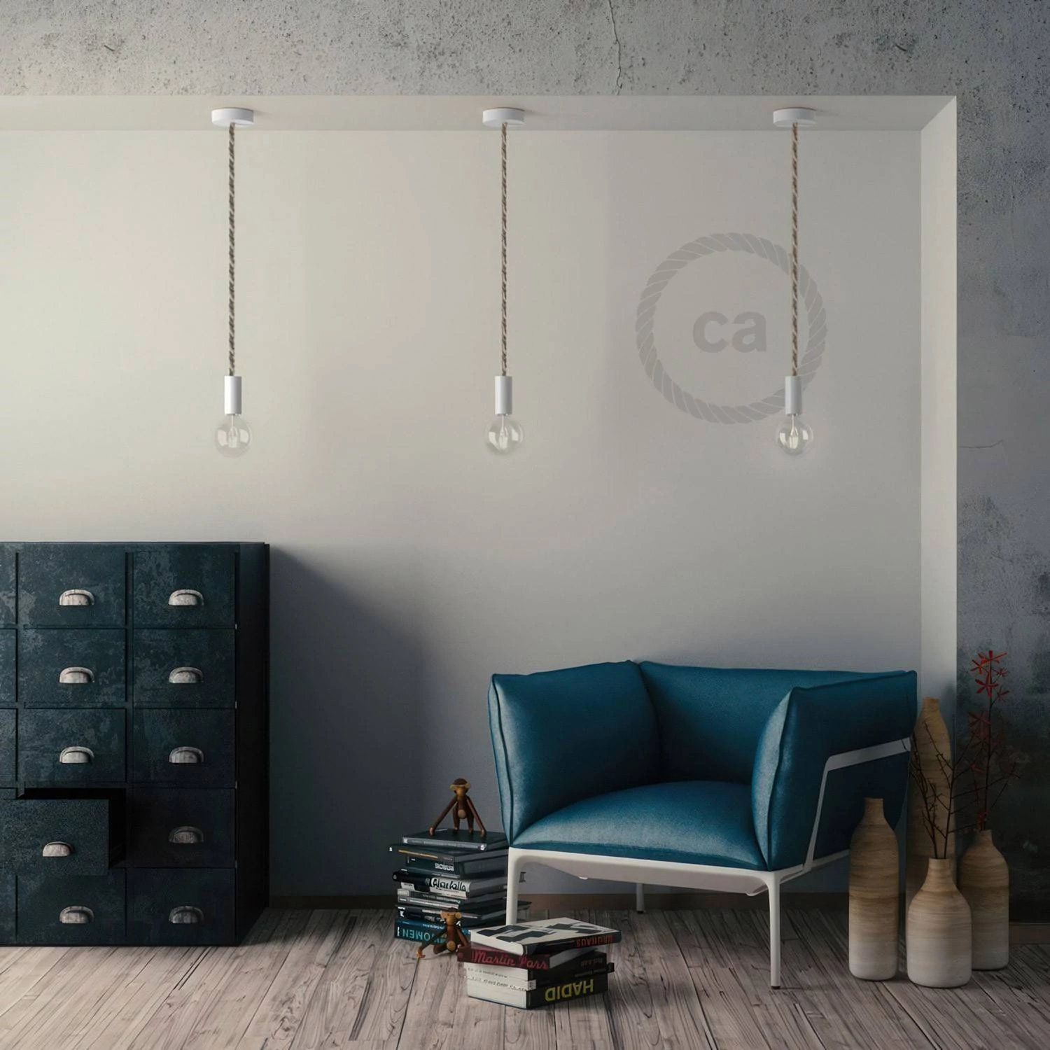 Houten E27 fittinghouder kit voor XL strijkijzersnoer
