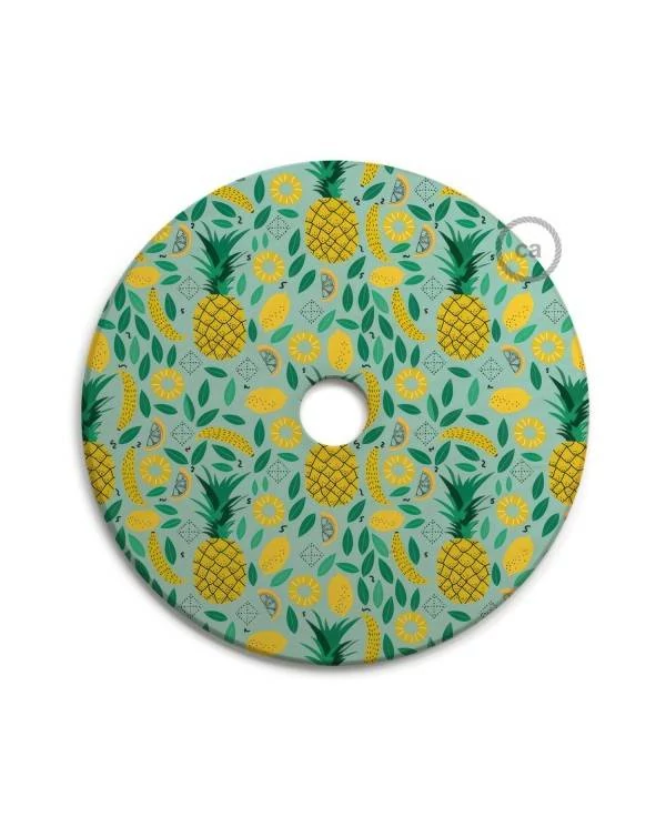 UFO omkeerbare houten lampenkap met illustratie van verschillende kunstenaars, dubbelzijdig, diameter 33 cm