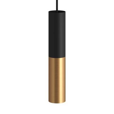 Tub-E14, dubbele metalen buis voor spotje en E14 fitting met dubbele moer