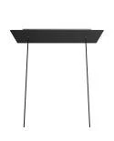 XXL rechthoekige 2-gats Rose-One plafondkap-kit, afmetingen 675 x 225 mm