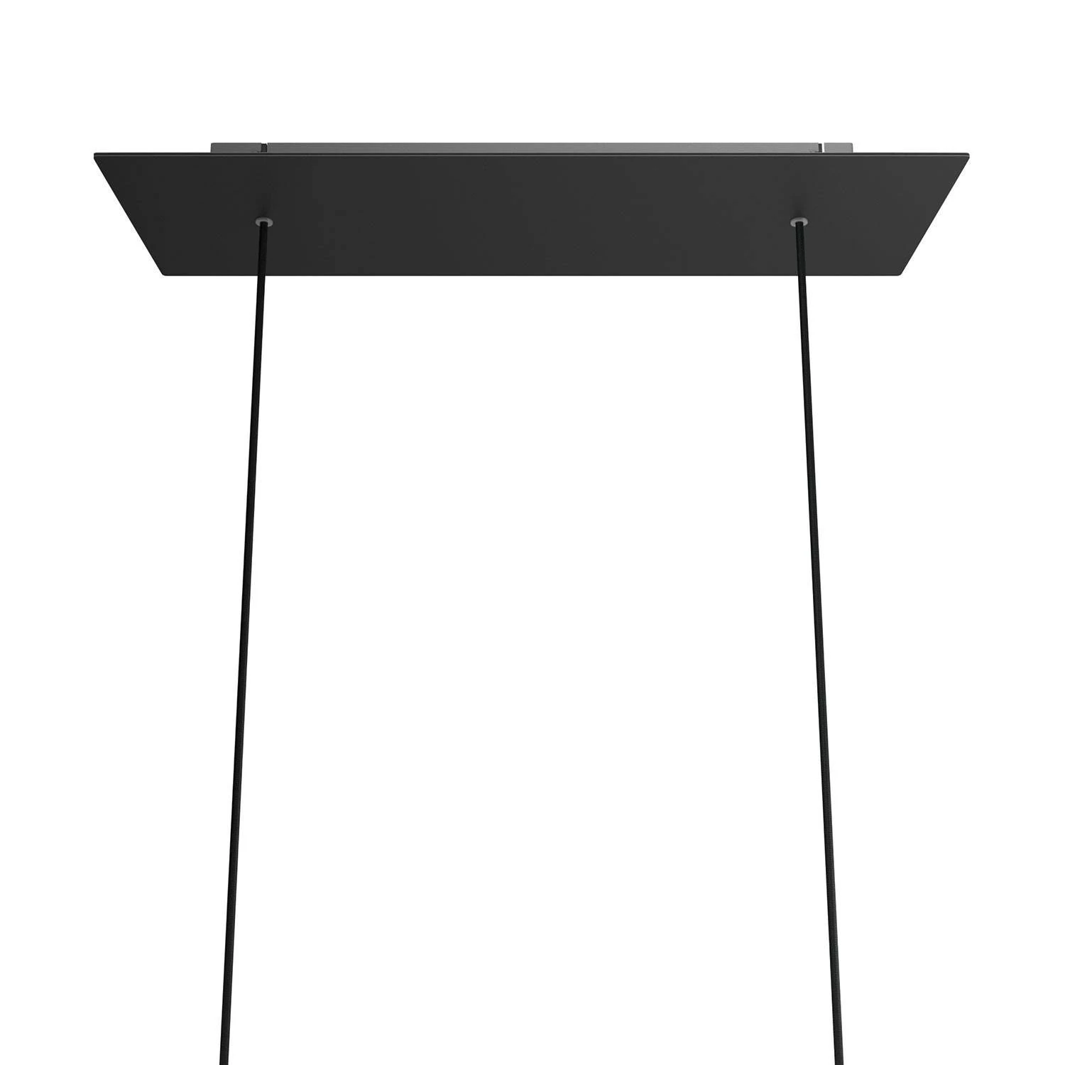 XXL rechthoekige 2-gats Rose-One plafondkap-kit, afmetingen 675 x 225 mm