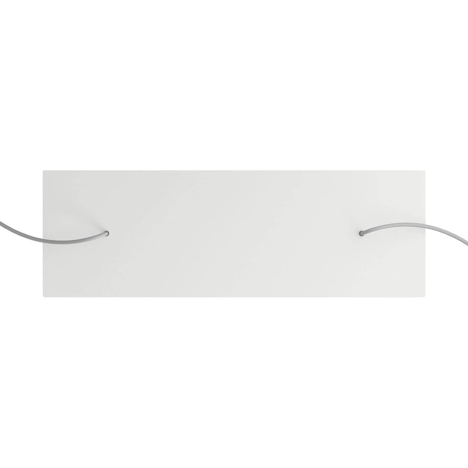 XXL rechthoekige 2-gats Rose-One plafondkap-kit, afmetingen 675 x 225 mm