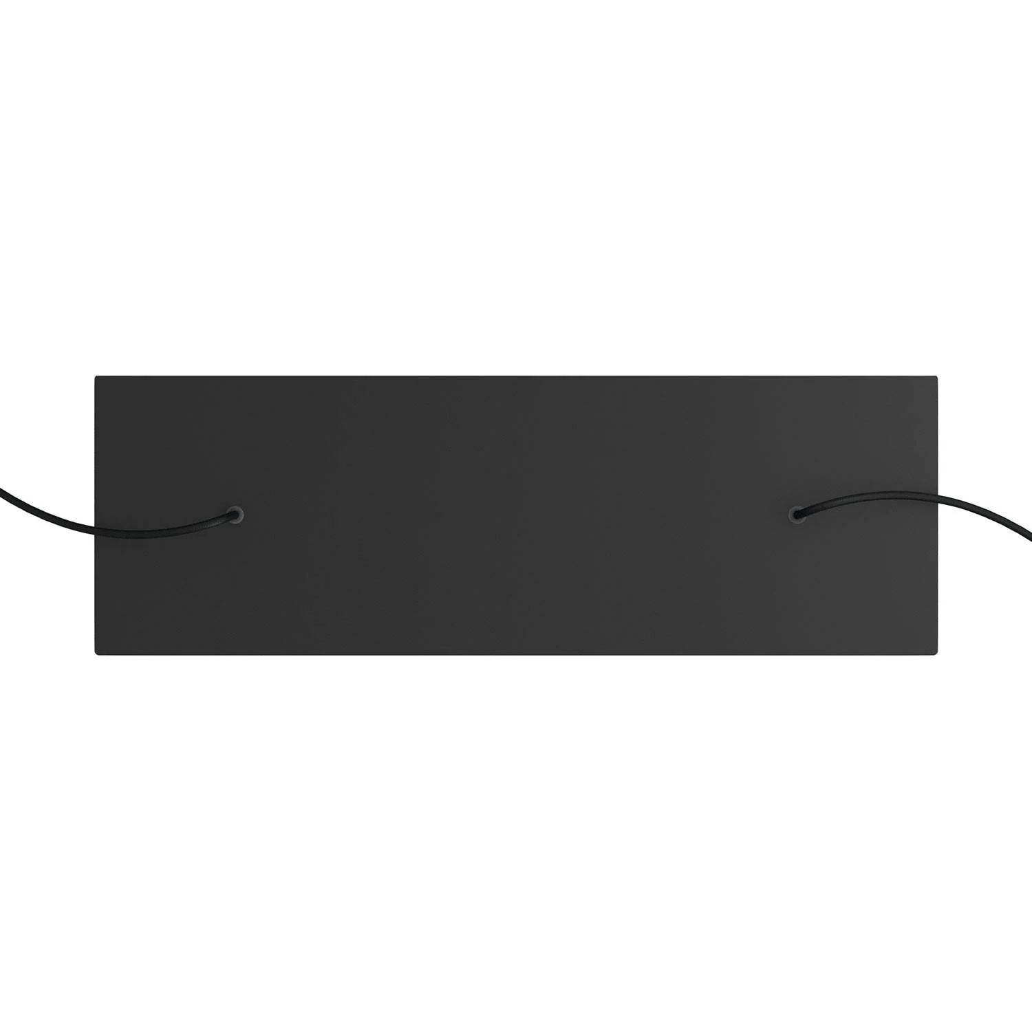 XXL rechthoekige 2-gats Rose-One plafondkap-kit, afmetingen 675 x 225 mm
