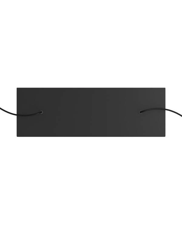 XXL rechthoekige 2-gats Rose-One plafondkap-kit, afmetingen 675 x 225 mm