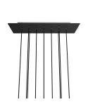 XXL rechthoekige 10-gats Rose-One plafondkap-kit, afmetingen 675 x 225 mm