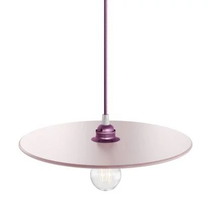 UFO COLOR, lampenkap van geverfd hout - rose