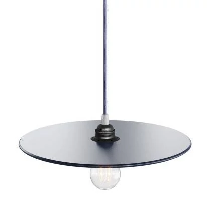 UFO COLOR, lampenkap van geverfd hout - blauw