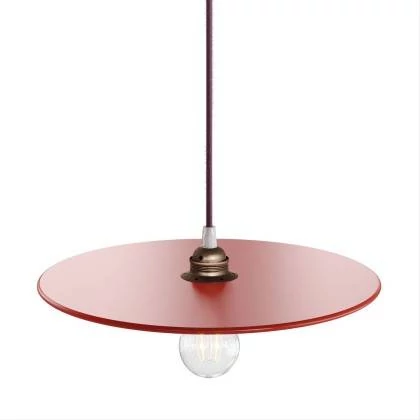 UFO COLOR, lampenkap van geverfd hout - rood
