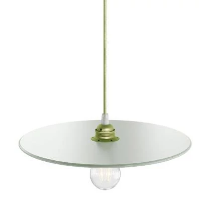 UFO COLOR, lampenkap van geverfd hout - groen