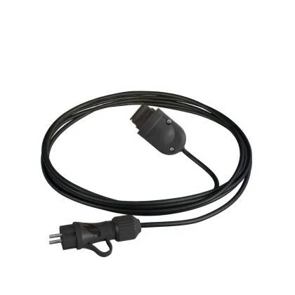 Snake Eiva, draagbare buitenlamp, 5 m strijkijzersnoer, IP65 waterdichte fitting en stekker - zwart