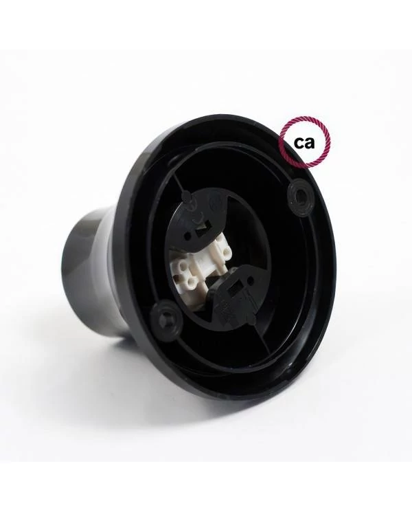 90° E27 thermoplastische wand- of plafondfitting