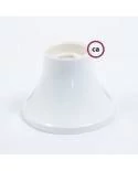 90° E27 thermoplastische wand- of plafondfitting