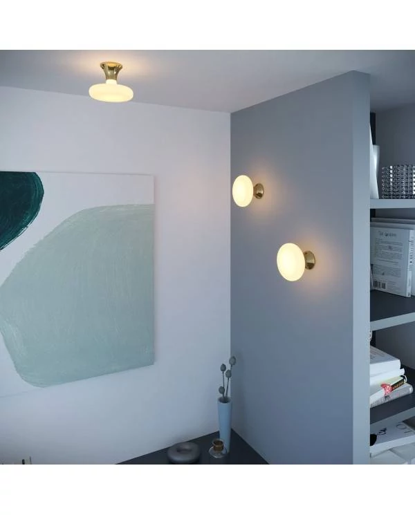 Metalen E27 wand- of plafondfitting