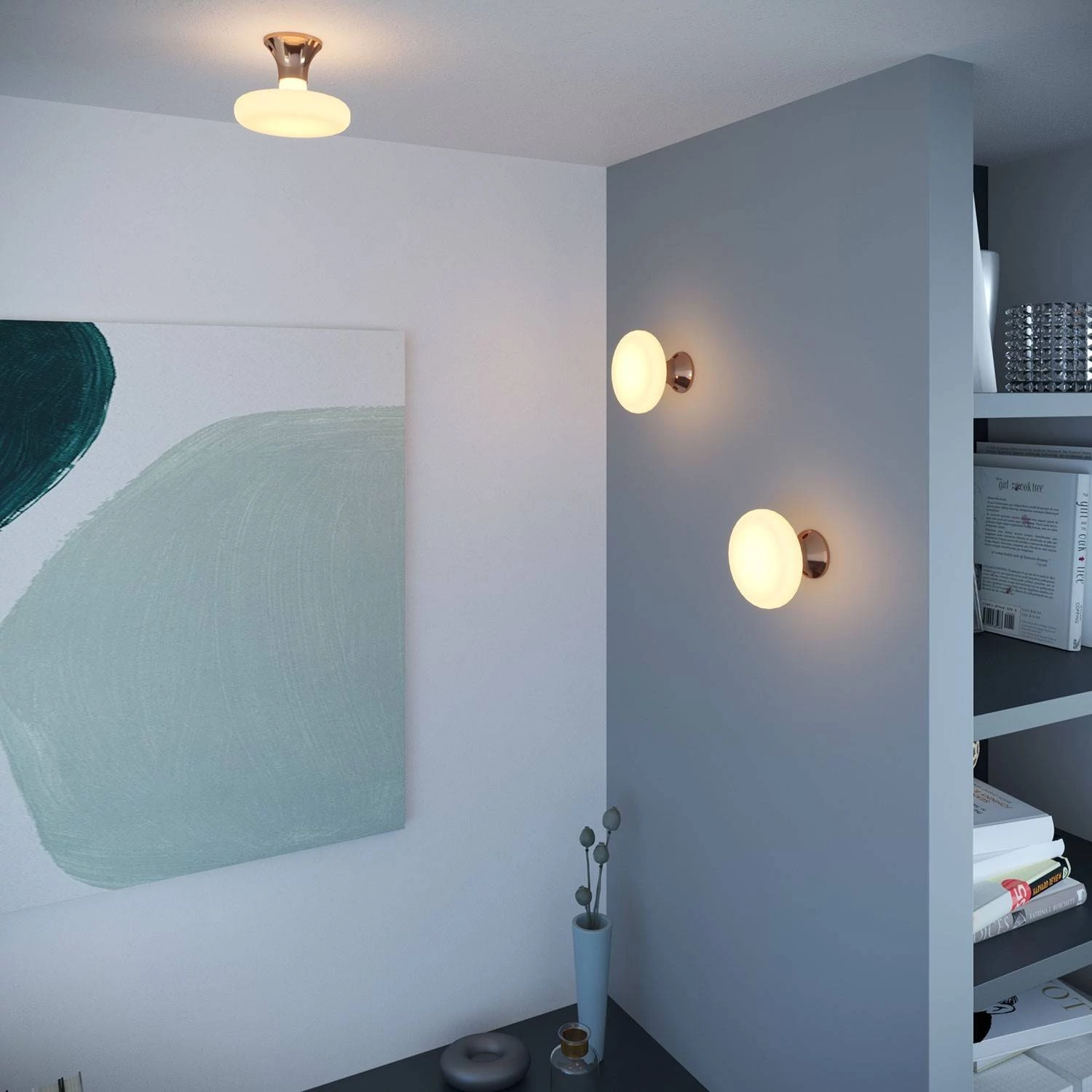 Metalen E27 wand- of plafondfitting