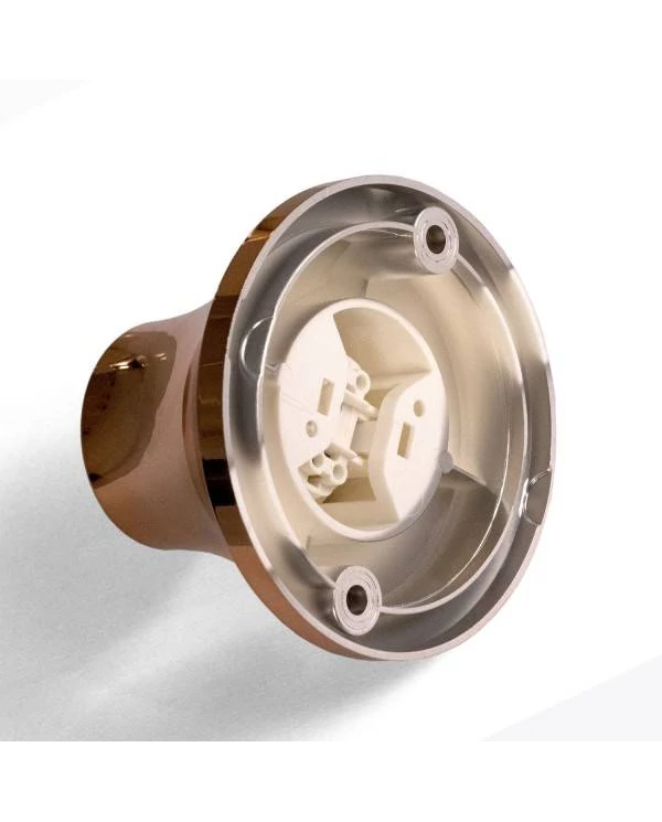 Metalen E27 wand- of plafondfitting
