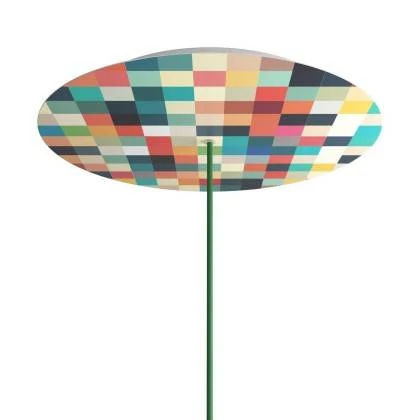 Rose-One compleet rond plafondkap-kit 400 mm. met 1 gat en 4 zijgaten - PROMO