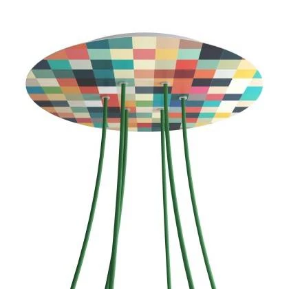 Rose-One compleet rond plafondkap-kit 400 mm. met 6 gaten en 4 zijgaten - PROMO