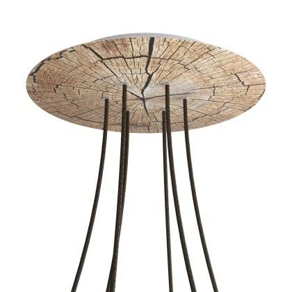 Rose-One compleet rond plafondkap-kit 400 mm. met 6 gaten en 4 zijgaten - PROMO