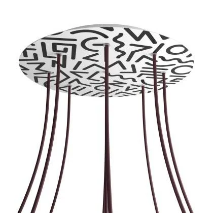 Rose-One compleet rond plafondkap-kit 400 mm. met 9 gaten en 4 zijgaten - PROMO