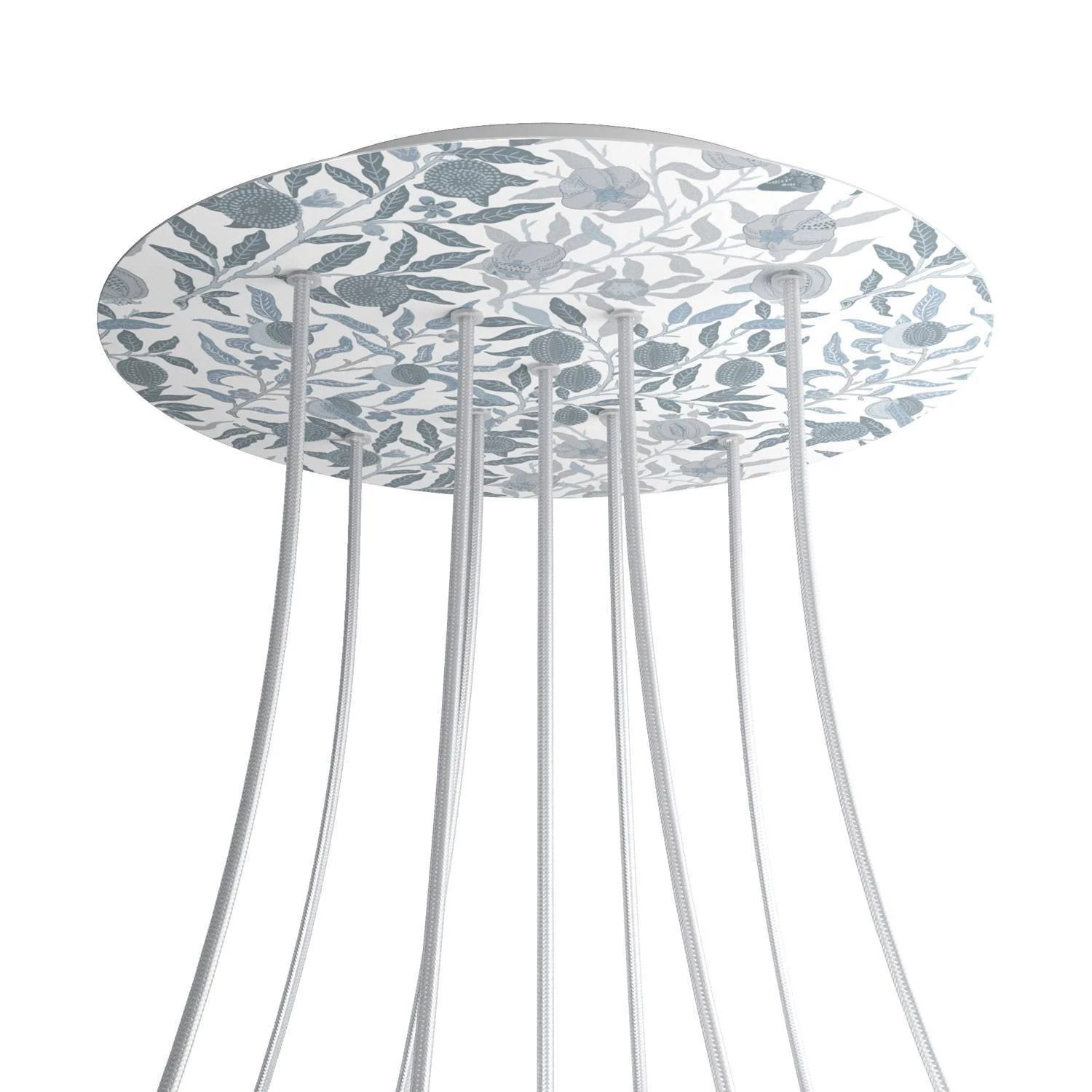 Rose-One compleet rond plafondkap-kit 400 mm. met 9 gaten in X vorm en 4 zijgaten - PROMO