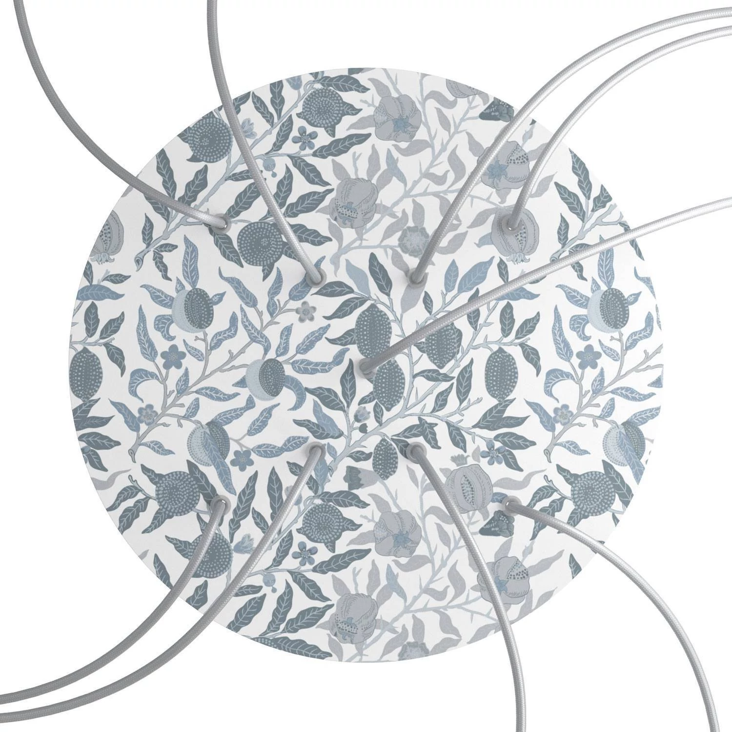 Rose-One compleet rond plafondkap-kit 400 mm. met 9 gaten in X vorm en 4 zijgaten - PROMO