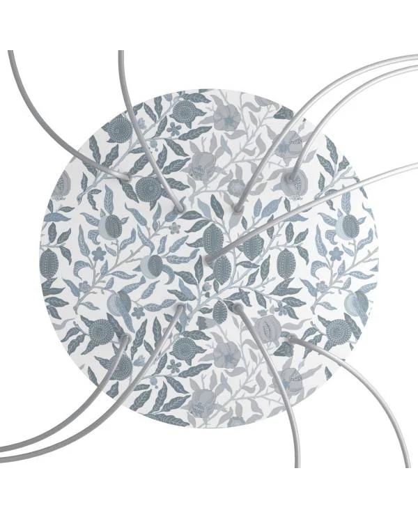 Rose-One compleet rond plafondkap-kit 400 mm. met 9 gaten in X vorm en 4 zijgaten - PROMO